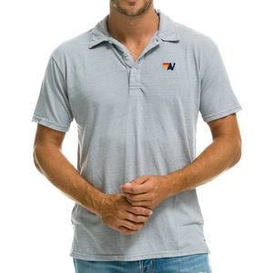 Aviator Nation Light Gray Polo NWT